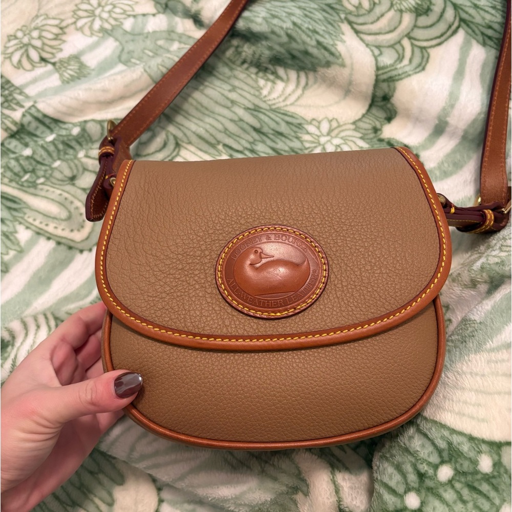 Dooney and bourke all weather leather saddle bag